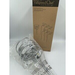 Pampered Chef Outdoor Party Sticks Can Glass Wine Bottle Drink Holder Stakes New